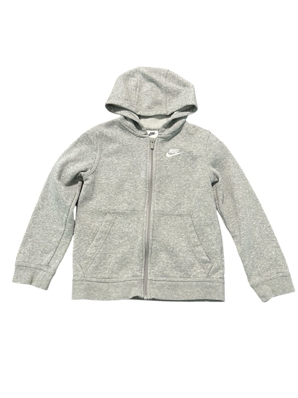 Nike Club Big Kid Unisex Long Sleeve Fleece Zipper Active Hoodie Size Small